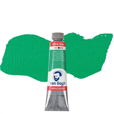 Akrylová farba Talens Van Gogh, 40 ml - 615, emerald green