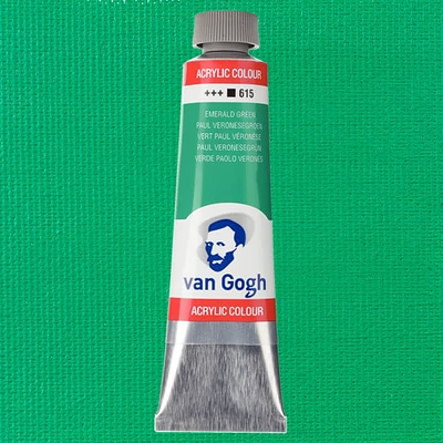 Akrylová farba Talens Van Gogh, 40 ml - 615, emerald green