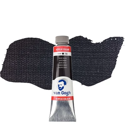 Akrylová farba Talens Van Gogh, 40 ml - 735, oxide black