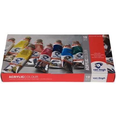 Sada akrylových farieb Talens Van Gogh - 10x40 ml, basic set