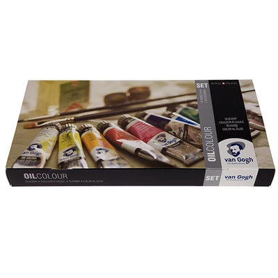 Sada olejových farieb Talens Van Gogh - 10x20 ml + doplnky
