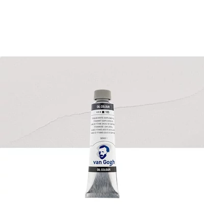 Olejová farba Talens Van Gogh, 40 ml - 105, titanium white