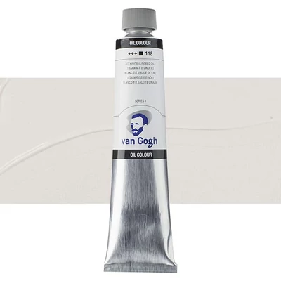 Olejová farba Talens Van Gogh, 200 ml - 118, titanium white (linseed oil)