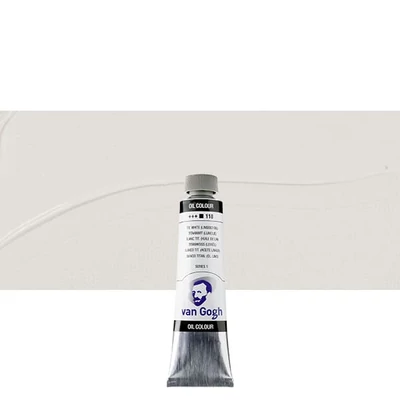 Olejová farba Talens Van Gogh, 40 ml - 118, titanium white (linseed oil)