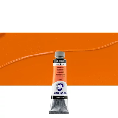 Olejová farba Talens Van Gogh, 40 ml - 211, cadmium orange