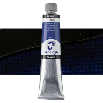 Olejová farba Talens Van Gogh, 200 ml - 508, prussian blue