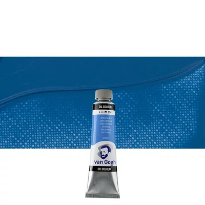 Olejová farba Talens Van Gogh, 40 ml - 534, cerulean blue