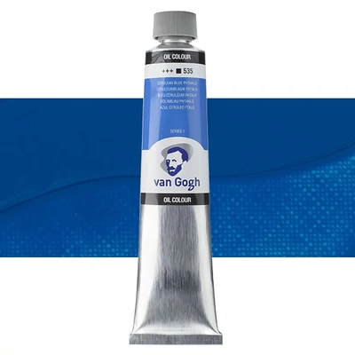 Olejová farba Talens Van Gogh, 200 ml - 535, cerulean blue (phthalo)