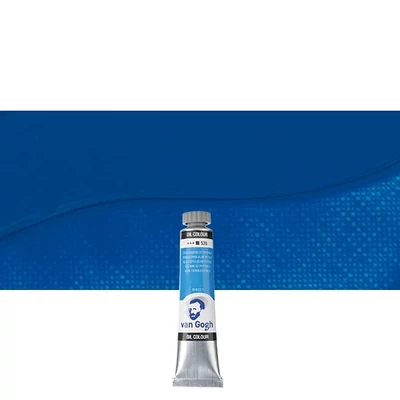 Olejová farba Talens Van Gogh, 20 ml - 535, cerulean blue (phthalo)