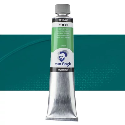 Olejová farba Talens Van Gogh, 200 ml - 615, emerald green