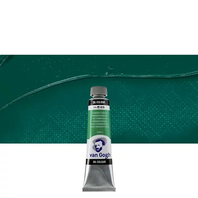 Olejová farba Talens Van Gogh, 40 ml - 619, permanent green deep