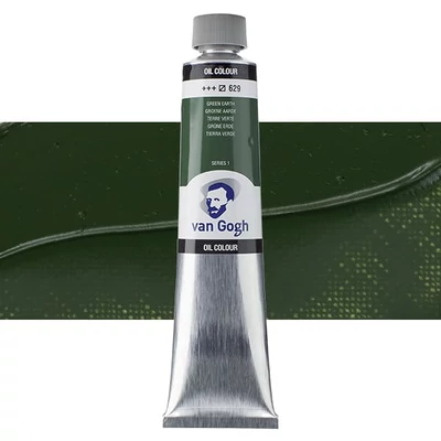 Olejová farba Talens Van Gogh, 200 ml - 629, green earth