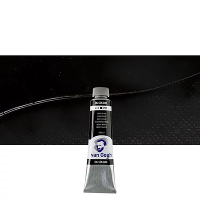 Olejová farba Talens Van Gogh, 40 ml - 701, ivory black