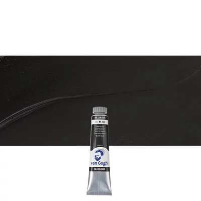 Olejová farba Talens Van Gogh, 20 ml - 702, lamp black