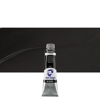Olejová farba Talens Van Gogh, 40 ml - 702, lamp black