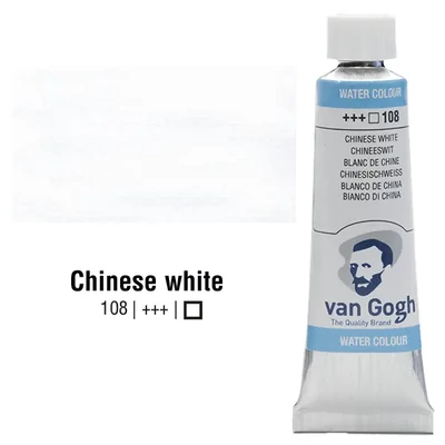 Akvarelová farba v tubeTalens Van Gogh, 10 ml - 108, chinese white