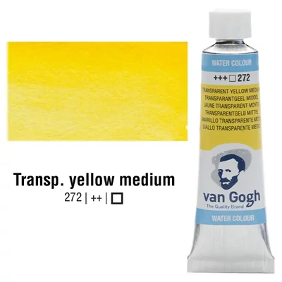 Akvarelová farba v tube Talens Van Gogh, 10 ml - 272, transparent yellow medium