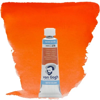 Akvarelová farba v tube Talens Van Gogh, 10 ml - 278, pyrrole orange