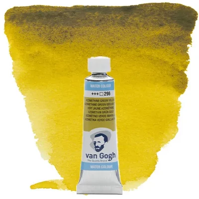 Akvarelová farba v tube Talens Van Gogh, 10 ml - 296, azomethine green yellow
