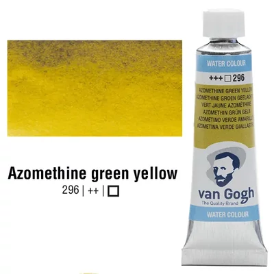 Akvarelová farba v tube Talens Van Gogh, 10 ml - 296, azomethine green yellow