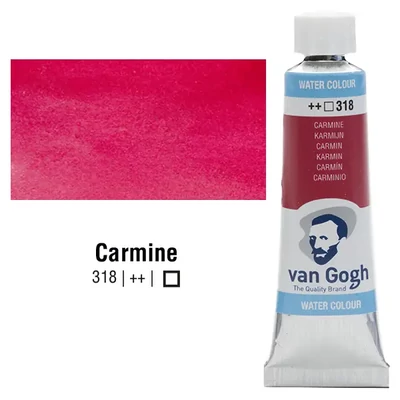 Akvarelová farba v tube Talens Van Gogh, 10 ml - 318, carmine