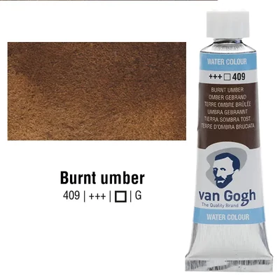 Akvarelová farba v tubeTalens Van Gogh, 10 ml - 409, burnt umber