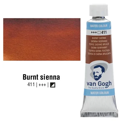 Akvarelová farba v tubeTalens Van Gogh, 10 ml - 411, burnt sienna