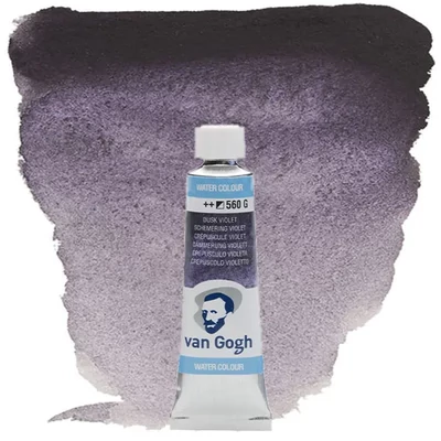 Akvarelová farba v tube Talens Van Gogh, 10 ml - 560, dusk violet, granulačná
