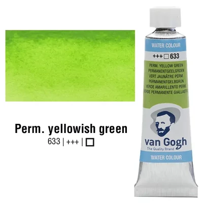 Akvarelová farba v tubeTalens Van Gogh, 10 ml - 633, permanent yellowish green