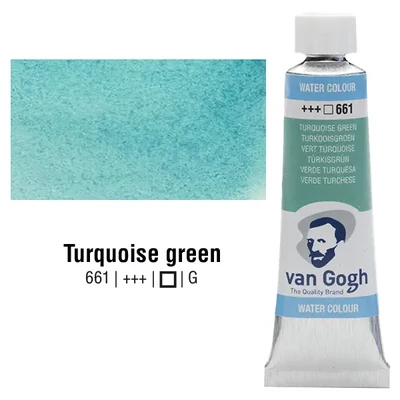 Akvarelová farba v tube Talens Van Gogh, 10 ml - 661, turquoise green