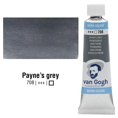 Akvarelová farba v tubeTalens Van Gogh, 10 ml - 708, payne's grey