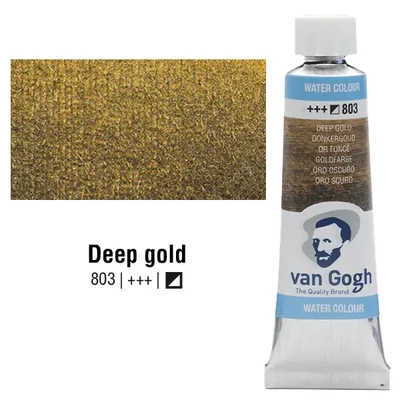 Akvarelová farba v tube Talens Van Gogh, 10 ml - 803, deep gold