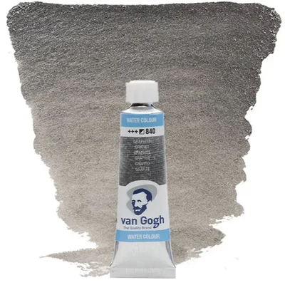 Akvarelová farba v tube Talens Van Gogh, 10 ml - 840, graphite