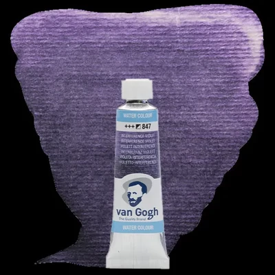 Akvarelová farba v tube Talens Van Gogh, 10 ml - 847, interference violet