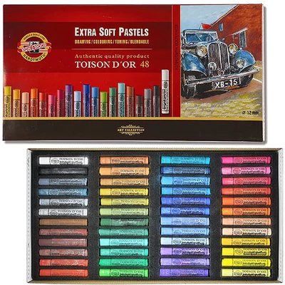 Extra jemný suchý pastel v sade Toison d&#039;Or 8550 a - 48 ks