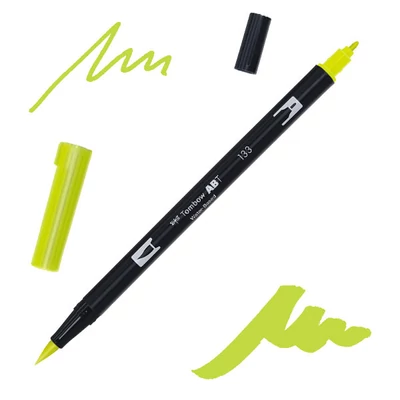 Obojstranný popisovač Tombow abt dual brush - 133, chartreuse