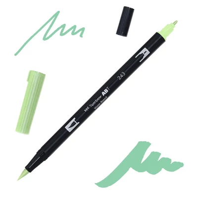 Obojstranný popisovač Tombow abt dual brush - 243, mint