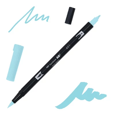 Obojstranný popisovač Tombow abt dual brush - 401, aqua