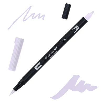Obojstranný popisovač Tombow abt dual brush - 620, lilac