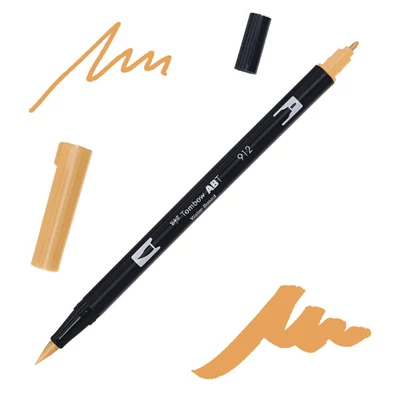 Obojstranný popisovač Tombow abt dual brush - 912, pale cherry