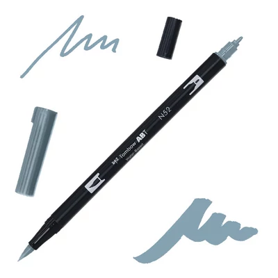 Obojstranný popisovač Tombow abt dual brush - N52, cool gray 8