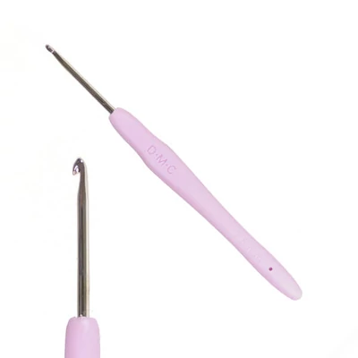 Háčik na háčkovanie na priadzu s ergonomickou silikónovou rukoväťou, DMC - 2,5 mm