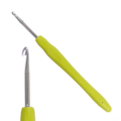 Háčik na háčkovanie na priadzu s ergonomickou silikónovou rukoväťou, DMC - 5 mm