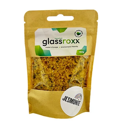 Sklenený granulát Jesmonite GlassRoxx, 150 g - sunny yellow