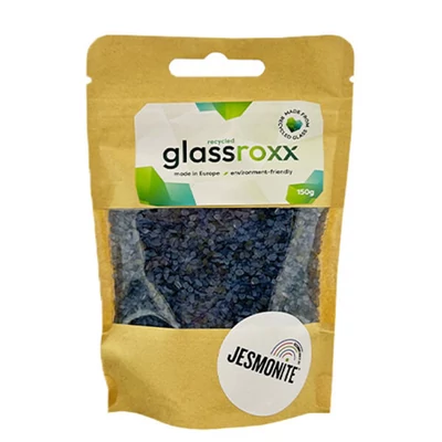 Jesmonite GlassRoxx sklenené granule, 150 g - gentian blue