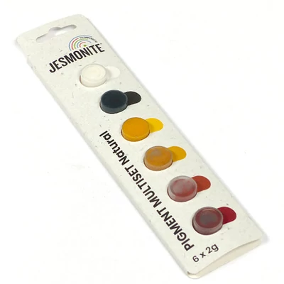 Sada pigmentov do akrylátovej živice Jesmonite, 6x2 g - Natural