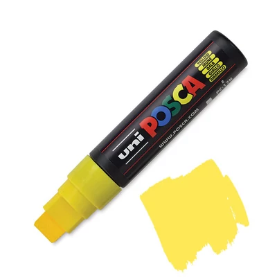 Popisovač UNI POSCA PC-17K, 15 mm - 2, žltý