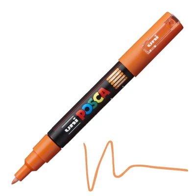 Popisovač UNI POSCA PC-1M 0,7-1 mm - 4, oranžová