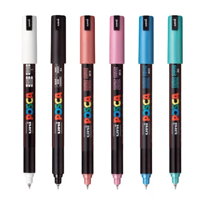 Extra tenký popisovač UNI POSCA PC-1MR, 0,7 mm - v rôznych farbách