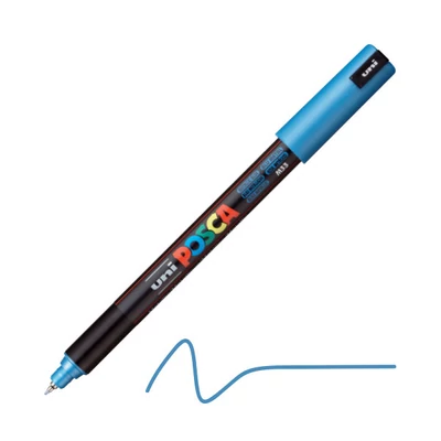 Extra tenký popisovač UNI POSCA PC-1MR, 0,7 mm - M33, metalický modrý